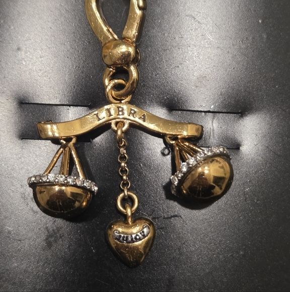 Juicy couture vintage charm jewelry pendant  zodiac libra  - Picture 8 of 8